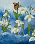 Snowdrop Through Snowfall Print